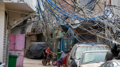 A Palestinian refugee camp in Beirut, Lebanon