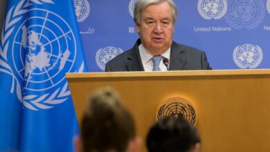 Secretary-General Briefs Press on Recent Developments in Middle East Secretary-General António Guterres briefs reporters on recent developments in Israel and Gaza. "I appeal to all parties – and those who have an influence over those parties -- to avoid any further escalation and spillover. I call for the immediate release of all Israeli hostages held in Gaza.  Civilians must be protected at all times.  International humanitarian law must be respected and upheld, " said the Secretary-General.