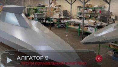 Video screenshot of Ukraine's Alligator 9 uncrewed surface vehicle