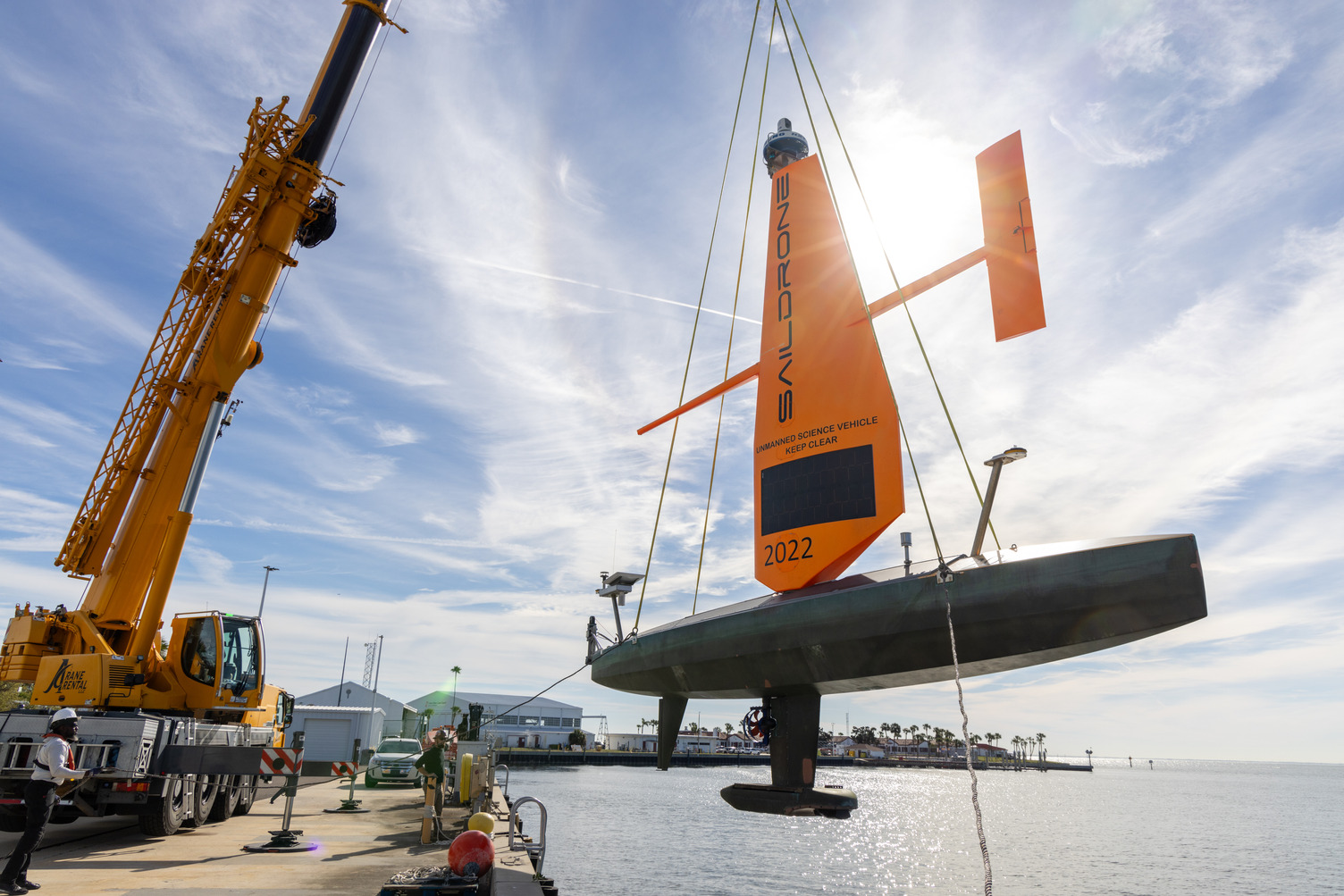 Saildrone Voyager uncrewed surface vehicle.