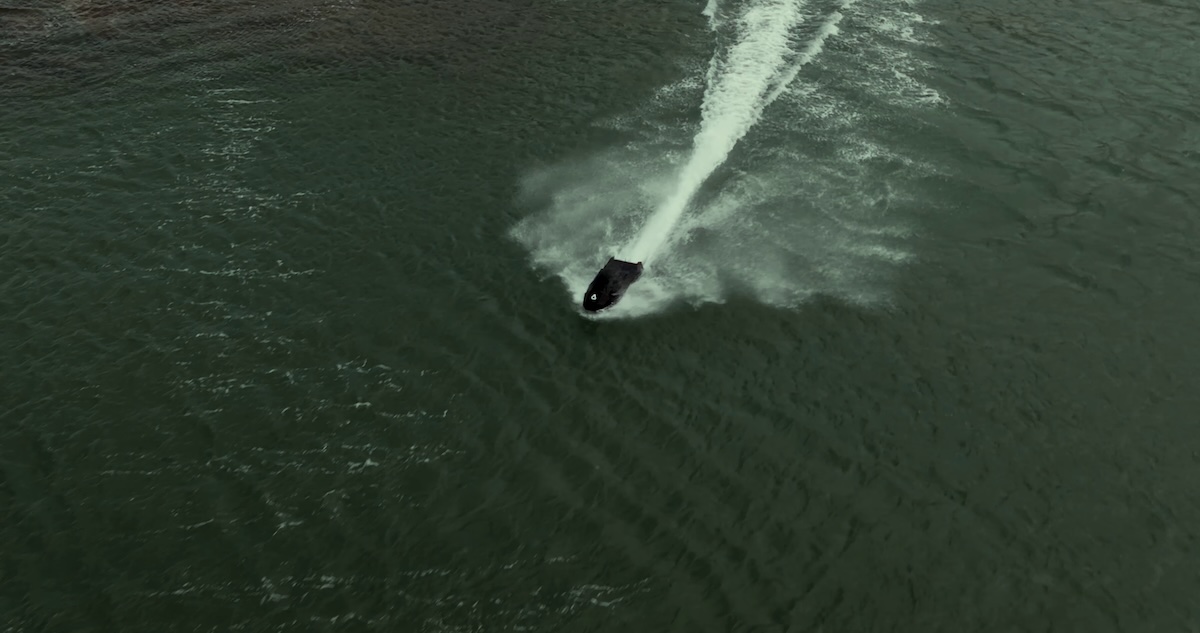 Interceptigon-N USV cruising on water